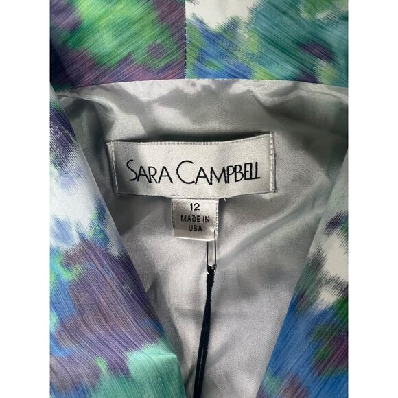 Sara Campbell Ashley Floral Halter Neck Button-Down Maxi Dress W/ Belt Size 12 - Picture 6 of 15